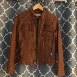 Michael Kors Brown leather jacket